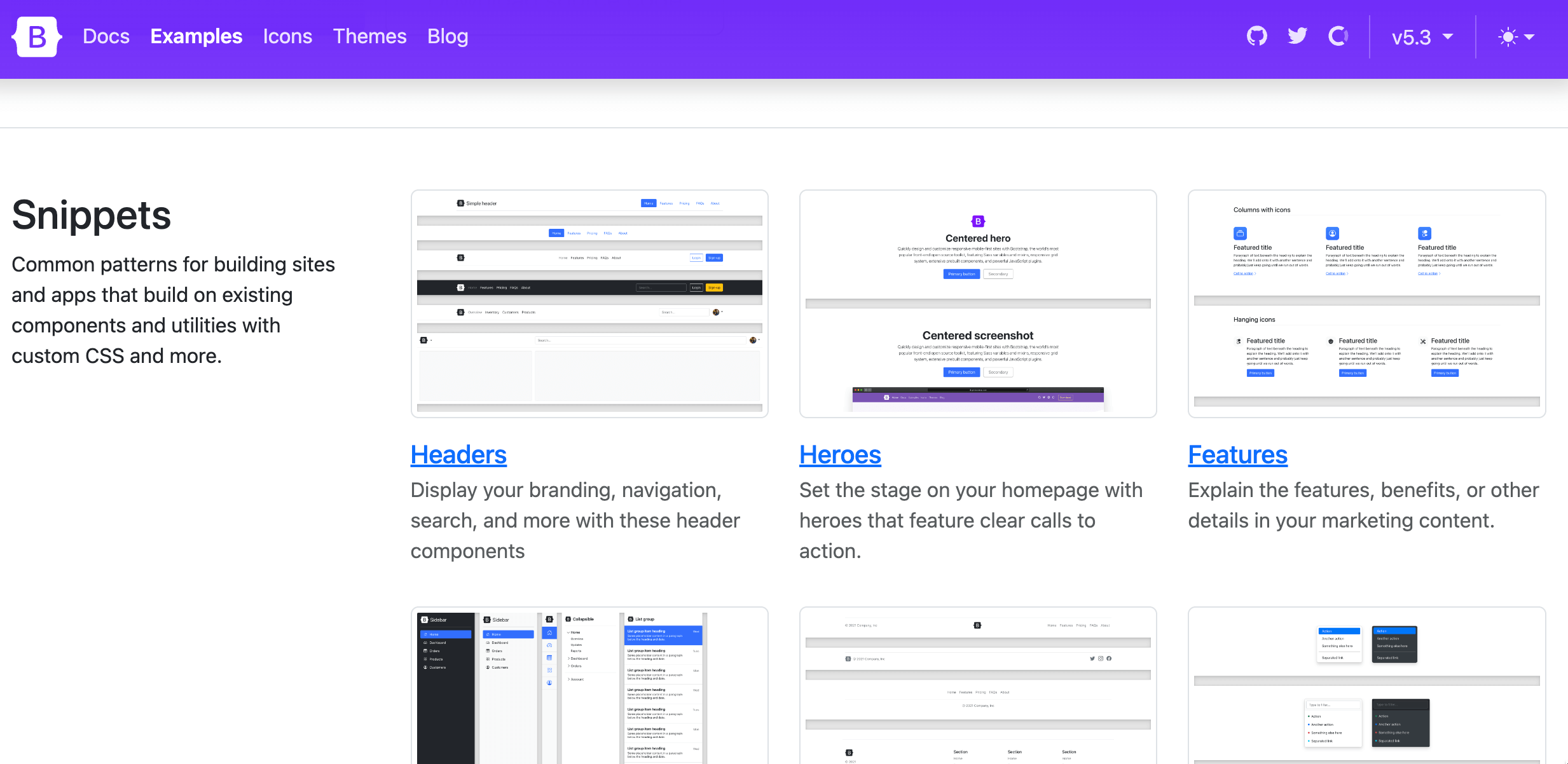 Bootstrap5 Examples