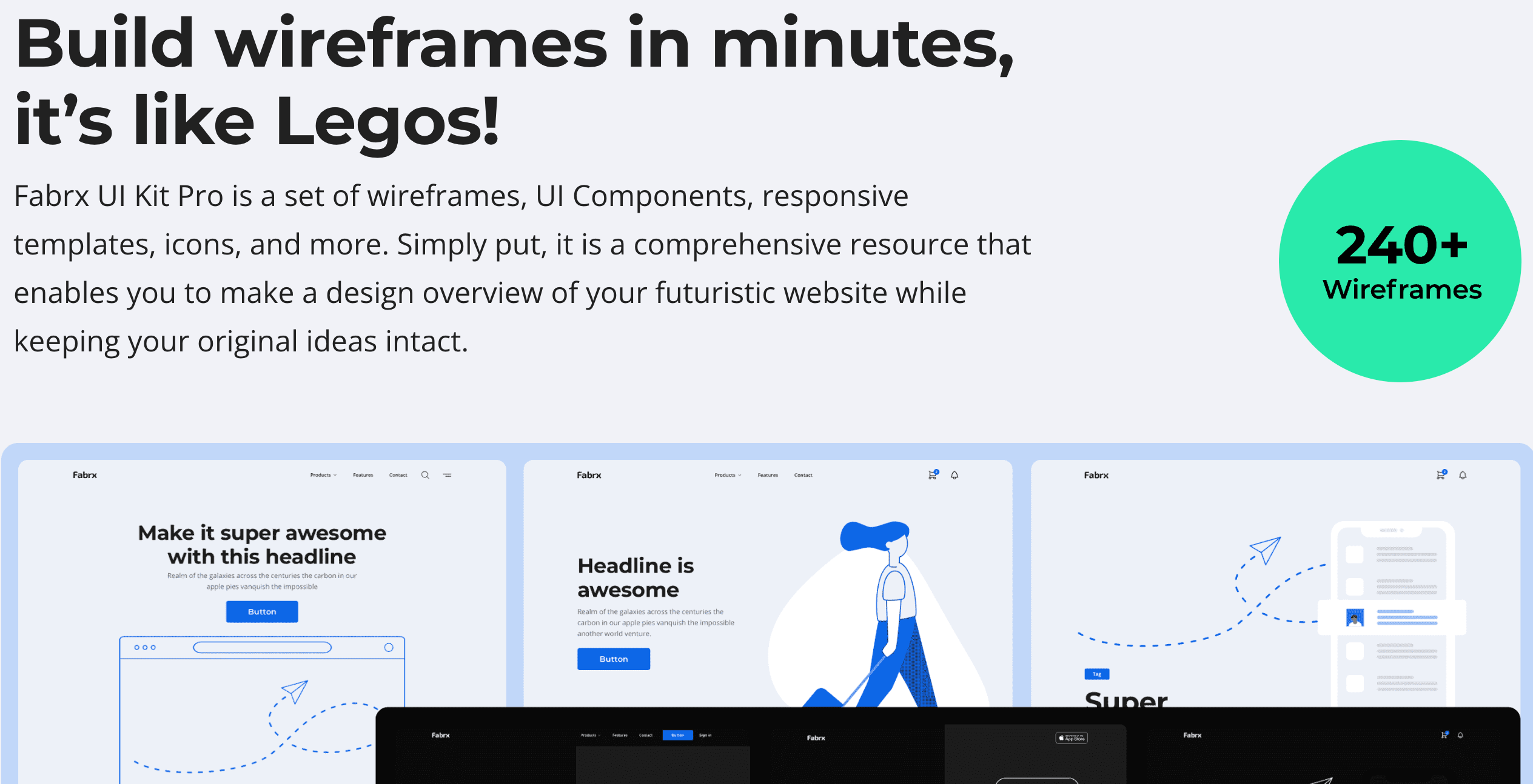 Bootstrap5向けの超高品質な有料UIKit Bootstrap 5 UI Kit & Wireframe Library