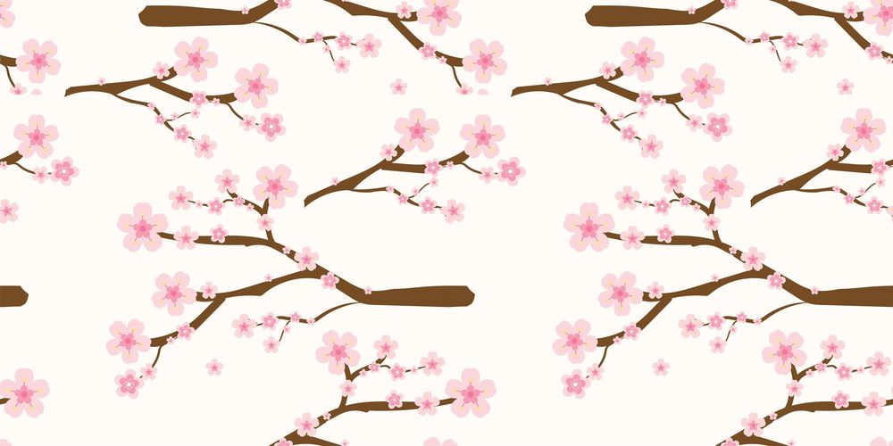 無料でダウンロードできる桜のベクター素材1
