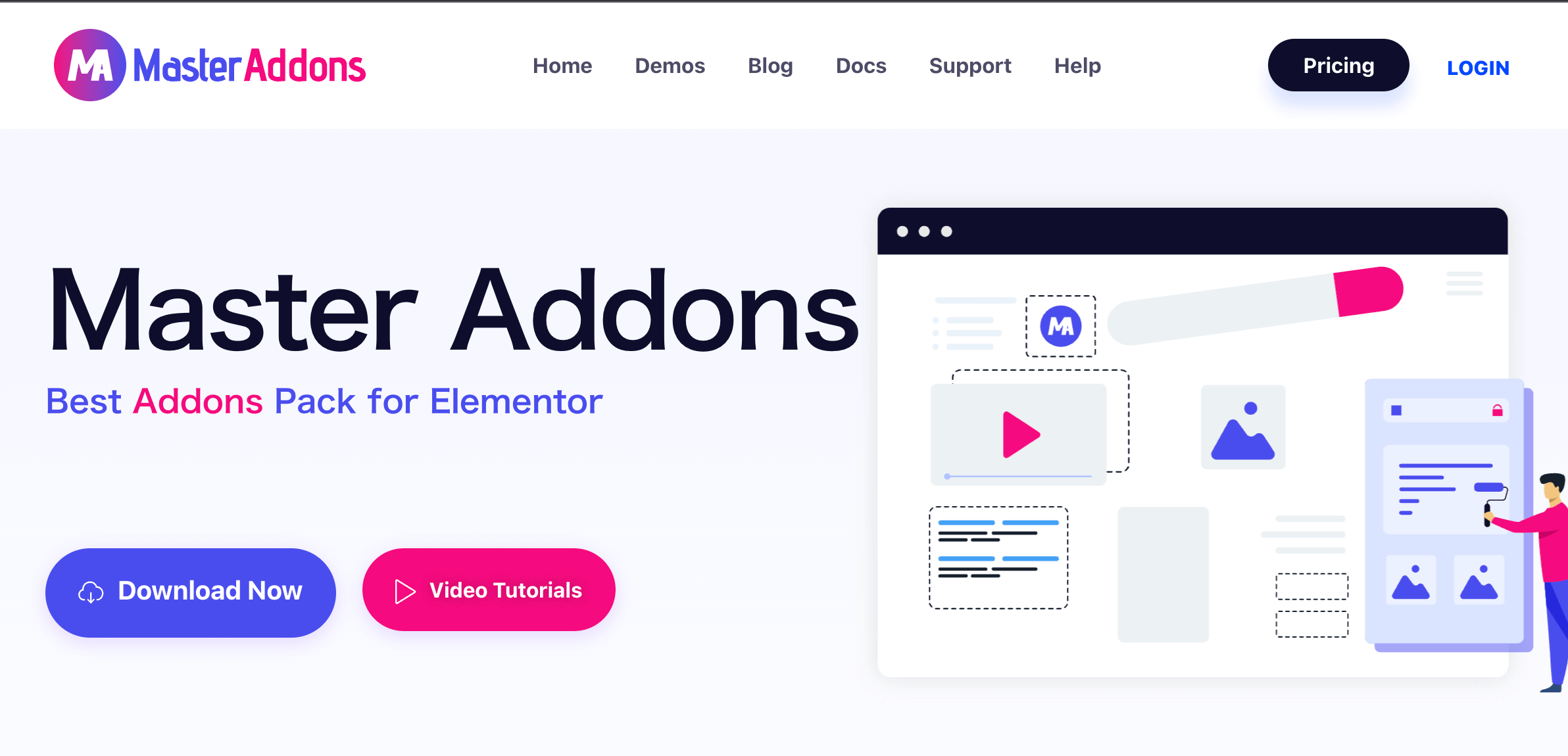 Elementorにウィジェットを追加するプラグイン Master Addons for Elementor