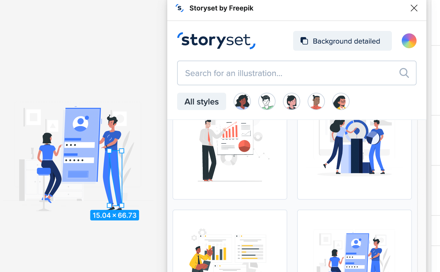 Figmaの作業効率化プラグイン Storyset