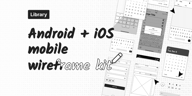 Figmaの無料テンプレート スマホ向けの無料で使えるUIテンプレート Mobile Wireframe UI Kit