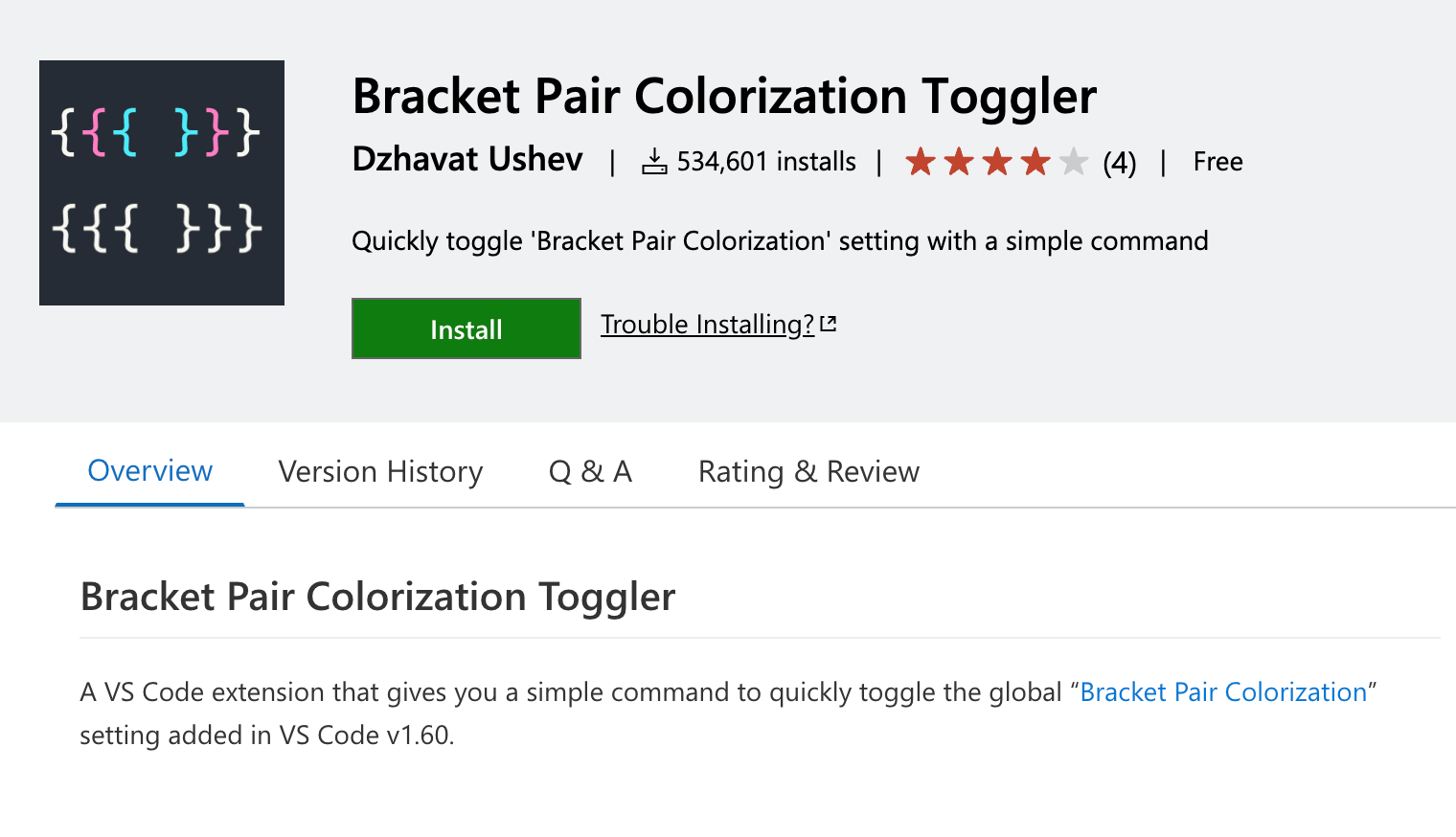 VSCodeのコーディング効率化できる拡張機能 Bracket Pair Colorization Toggler