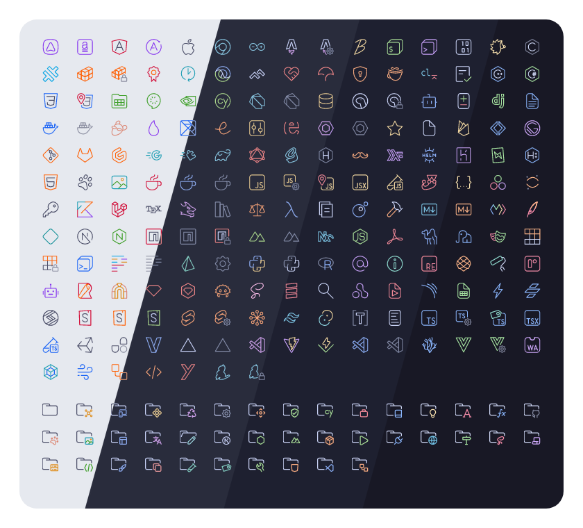 VSCodeのアイコンテーマ Catppuccin Icons for VSCode