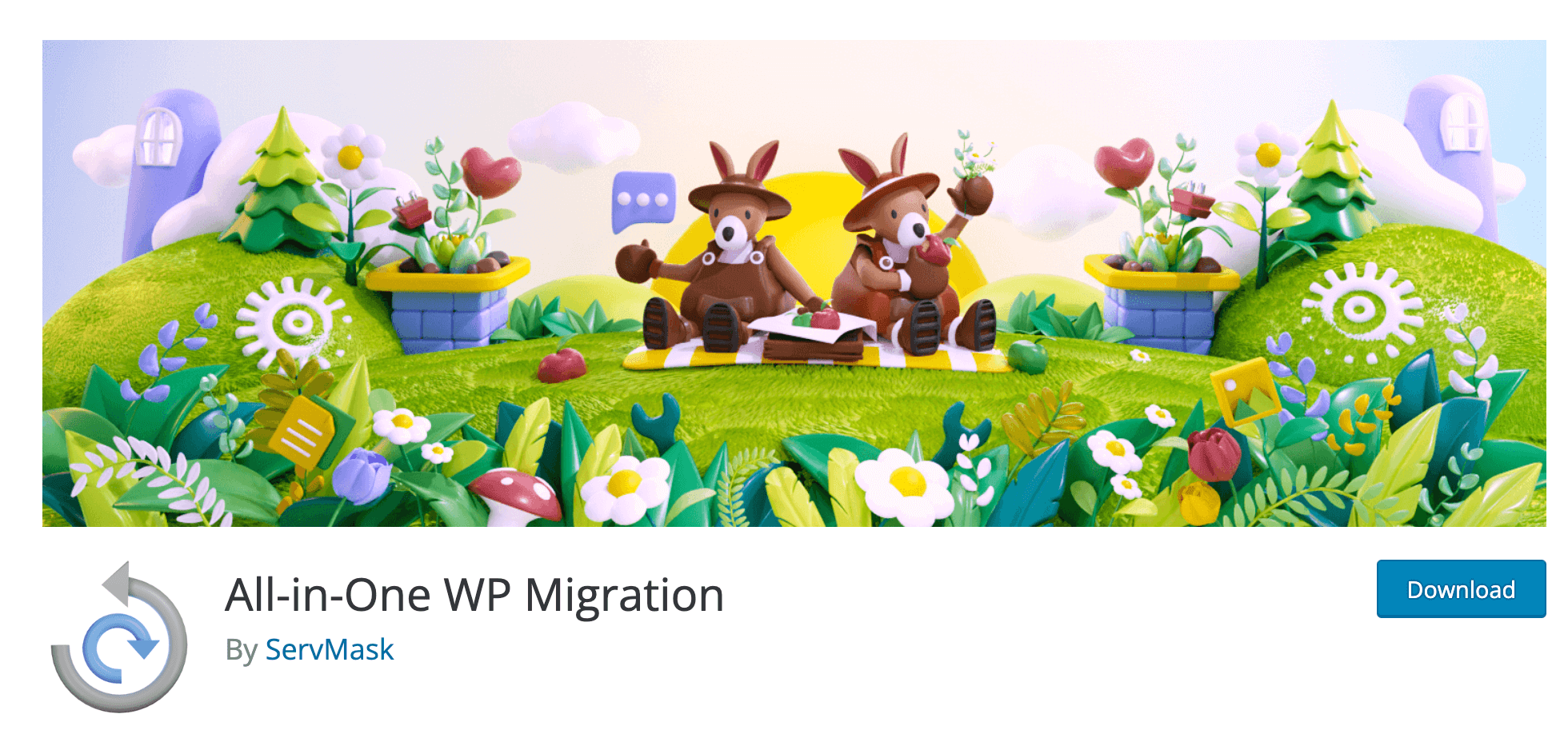 1クリックでWordpressをバックアップできるプラグインがこちら All-in-One WP Migration