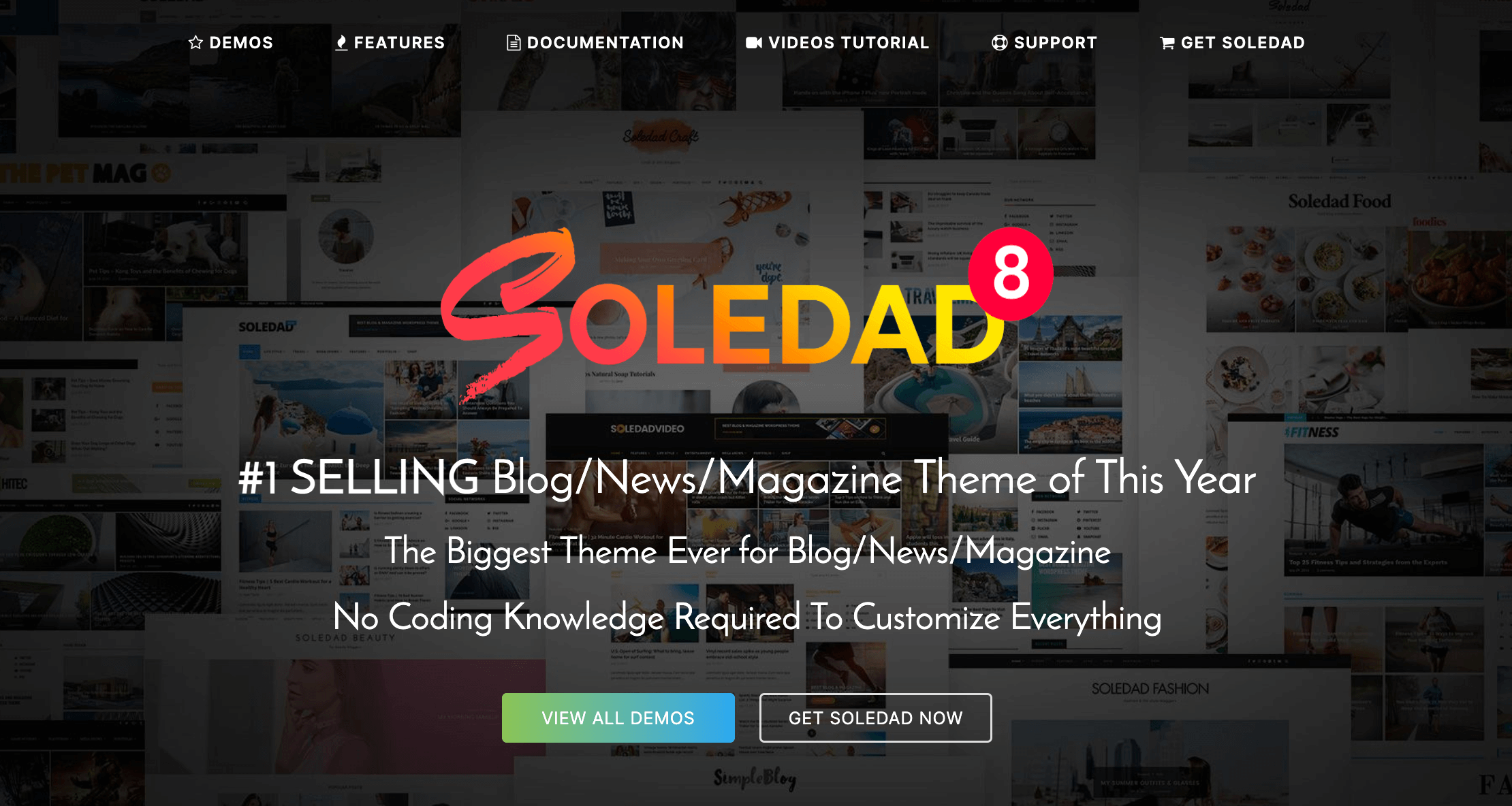 Wordpressの高品質なブログ向けテーマベスト5 Soledad